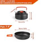 Gutsdoor Lightweight Camping Cookware Set, 16 Pieces