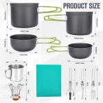 Lightweight 16-Piece Camping Cookware Set
