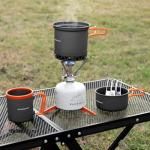 Odoland Camping Cooking Set with Portable Stove