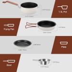Odoland 10-Piece Non-Stick Camping Cookware Set