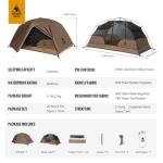 OneTigris COSMITTO Lightweight 2-Person Waterproof Tent