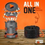 Smokey Camp 17-Piece Backpacking Cooking Set