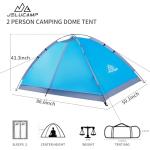 Lightweight 2-Person Dome Tent for Camping