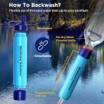 Membrane Solutions Water Filter Straw with Carry Case