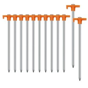 Heavy Duty 12PCS Tent Stakes for Camping