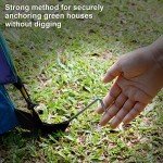 17 Pack Heavy Duty Metal Tent Stakes