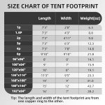 Clostnature Waterproof Tent Footprint and Ground Sheet