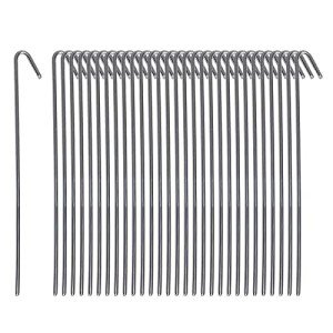 30 Pack Metal Tent Stakes, 9 Inches Long