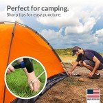 30 Pack Metal Tent Stakes, 9 Inches Long