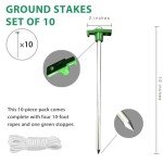 Eurmax Heavy Duty Tent Stakes and Ropes Set