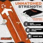 15-Pack Heavy Duty Screw-in Tent Stakes with Driver