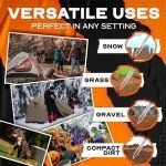 15-Pack Heavy Duty Screw-in Tent Stakes with Driver