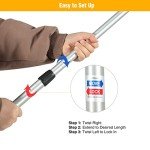 Lightweight Adjustable Camping Tarp Poles - Set of 2