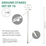 Heavy-Duty Camping Tent Stakes and Ropes Set