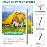 Heavy-Duty Camping Tent Stakes and Ropes Set