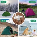 Heavy-Duty Camping Tent Stakes and Ropes Set