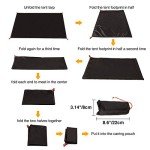 REDCAMP Ultralight Waterproof Tent Footprint Tarp 55"x87