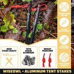 Wise Owl Heavy Duty Tent Stakes - 12pk or 16pk