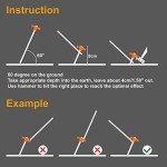 ABCCANOPY Heavy-Duty 11” Tent Stakes with Ropes