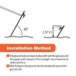 Heavy-Duty Forged Steel Tent Stakes & Hammer Set