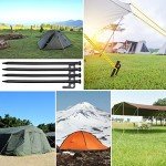 Heavy-Duty Forged Steel Tent Stakes & Hammer Set
