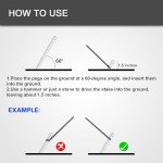 8 Pack Heavy Duty Tent Stakes with Hammer