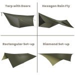 Onewind 12x10 ft Ultralight Waterproof Hammock Tarp