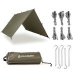 AquaQuest Defender Heavy Duty Camping Tarp, Olive Drab