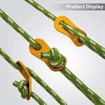 GEERTOP Ultralight Tent Guy Lines with Tensioners