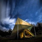 Adjustable Steel Camping Tent Tarp Poles - 2 Pack