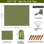 Unigear Waterproof Hammock Rain Fly Tarp 13'x9