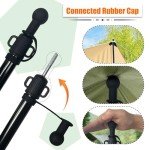 AYAMAYA Telescoping Tarp Poles - Set of 2