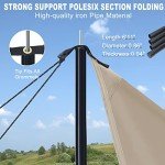 Waterproof Lightweight Camping Tarp with 2 Poles