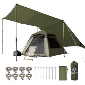 Large Waterproof Camping Tarp with UV Protection