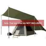 Large Waterproof Camping Tarp with UV Protection