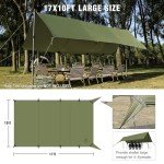 Large Waterproof Camping Tarp with UV Protection