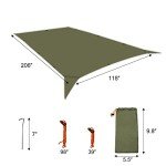 Large Waterproof Camping Tent Tarp for Outdoor Use