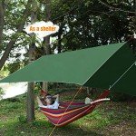 Lightweight Waterproof Hammock Rain Fly Tarp 10x10ft