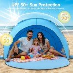 Raynesys Portable Beach Tent with UV Protection