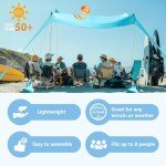 WILDPATH Portable Beach Tent with Sun Protection