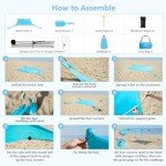 WILDPATH Portable Beach Tent with Sun Protection