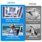 MoKo 8'×8' Beach Cabana Tent with Side Wall