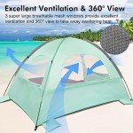 WhiteFang Portable Beach Tent for 3 - UV Protection