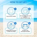 Beach Canopy Tent with UPF 50+ UV Protection