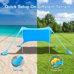 Beach Canopy Tent with UPF 50+ UV Protection