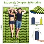 Yuzonc Double Self-Inflating Sleeping Pad with Pillow