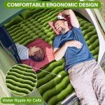 Yuzonc Double Self-Inflating Sleeping Pad with Pillow