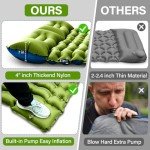 Yuzonc Double Self-Inflating Sleeping Pad with Pillow
