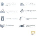 HEST Foamy Portable Memory Foam Camping Mattress