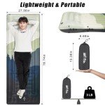 Extra Thick Inflatable Camping Sleeping Pad with Pillow